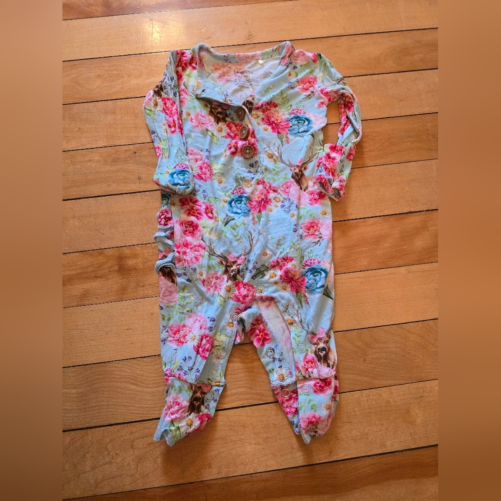 Posh Peanut Henley Romper